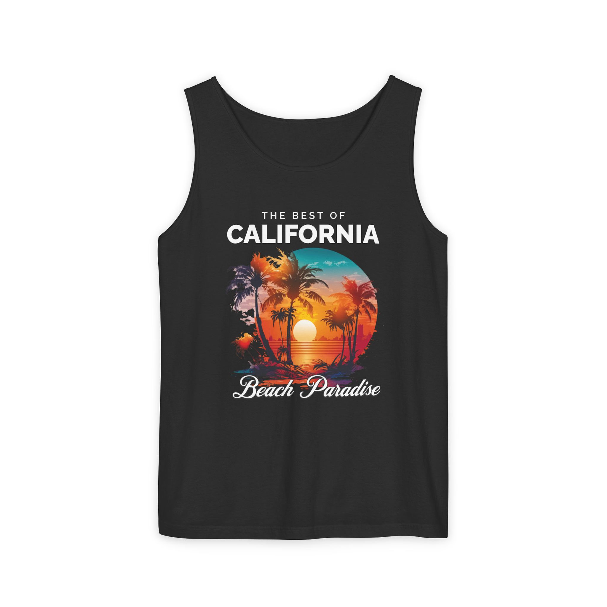 Buy The Best of California Beach Paradise Tank Top. Stand out with stylish comfort inspired by California's famous beaches!
