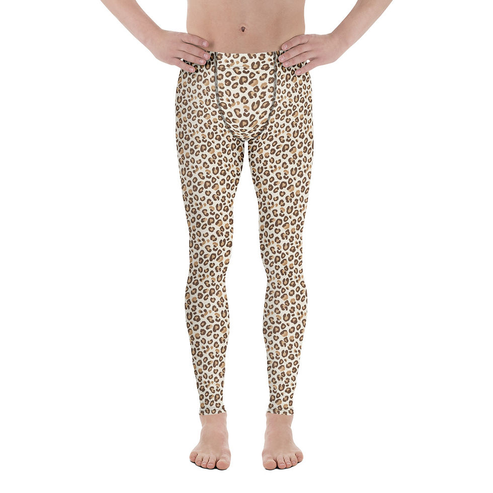 Buy best comfortable men's leggings with bold leopard print. Enjoy superior fit, vibrant style, and all-day comfort—shop now!