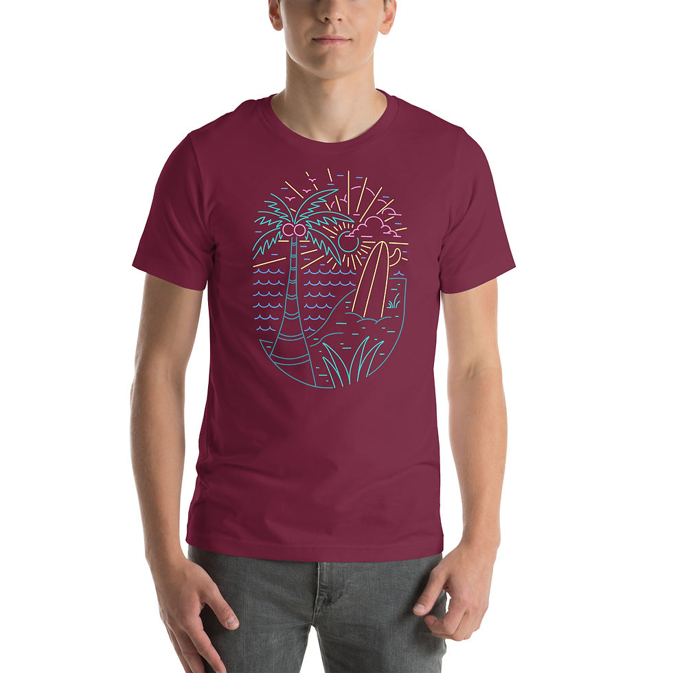 Thumbnail: Nice View of Beach for Chill Graphic T-Shirt for Casual Wear—perfect for relaxed days. Shop stylish beach-inspired tees now!