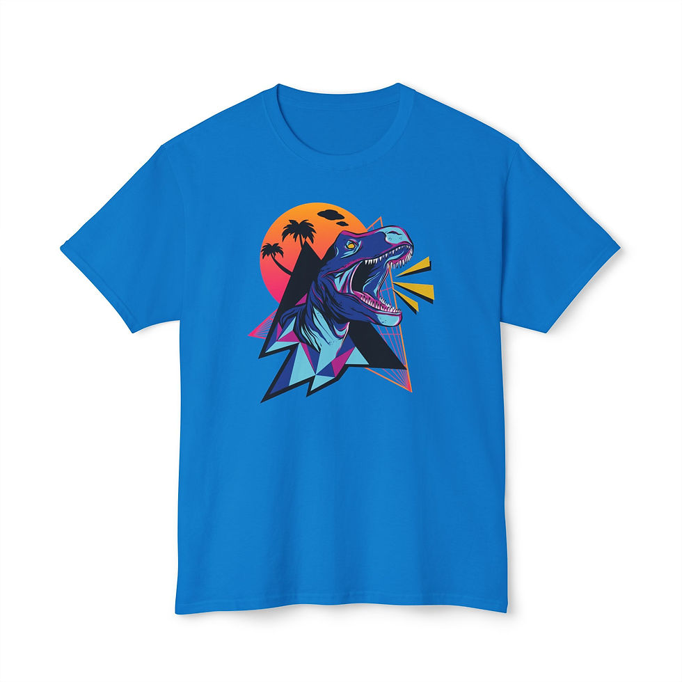 Thumbnail: Colorful Dinosaur Tee Unique Design Shirt. We've got you covered! Get a unique design shirt, and unleash your inner dino fan.