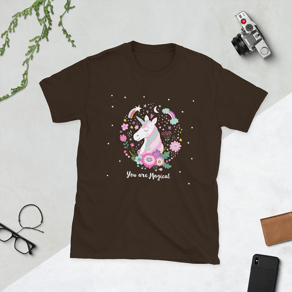 Thumbnail: Shop best price Adorable Magical Rainbow Unicorn T-Shirt on Sale Online! Purchase online now for a magical wardrobe upgrade!