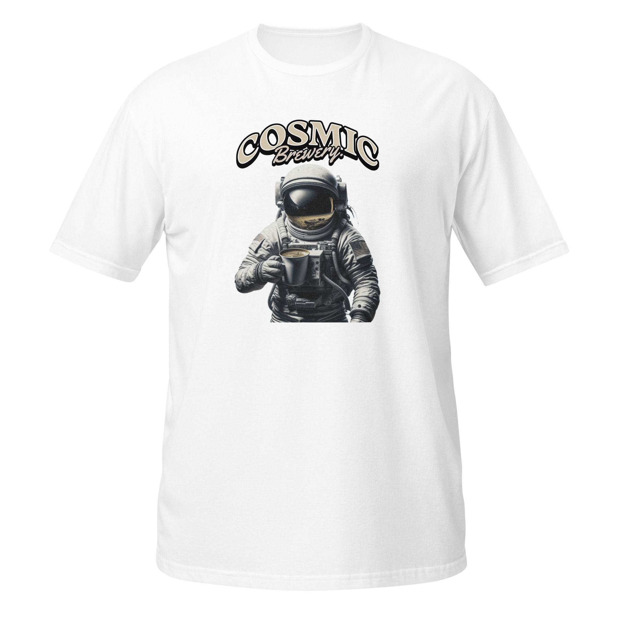 Buy Cosmic Brewery Astronaut Graphic T-Shirt. Shop now for standout graphics and cosmic-inspired comfort in every tee!