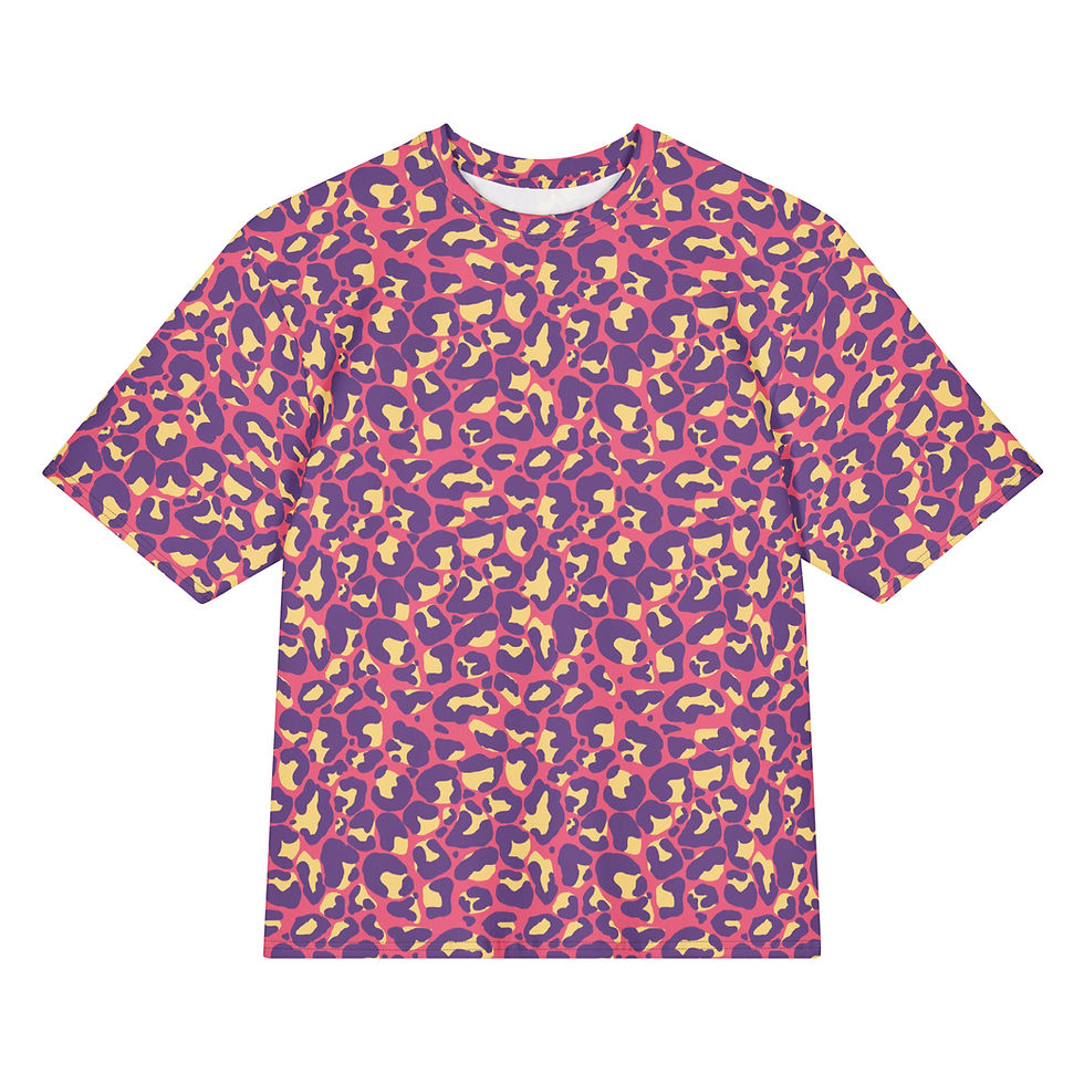 Thumbnail: Buy Leopard Pattern Trippy Colorful Graphic T-Shirt. Shop bold, unique designs and add vibrant style to your wardrobe today!
