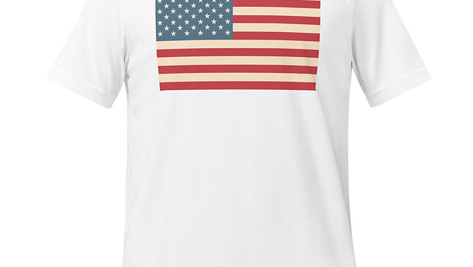 Vintage American Flag Unisex Staple T-Shirt