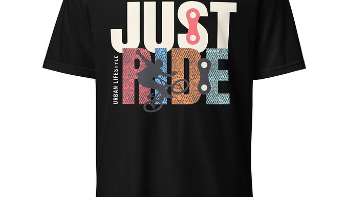 Casual Just Ride T-Shirt for Surf and Skate Fans