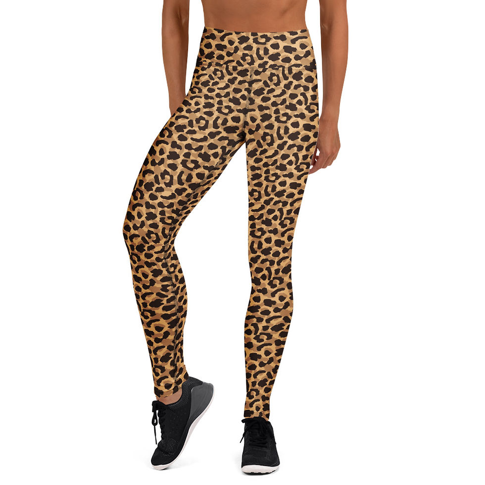Shop Stylish Bold Leopard Print Yoga Leggings for Active Wear. Perfect for workouts or lounging. Shop now for standout style!