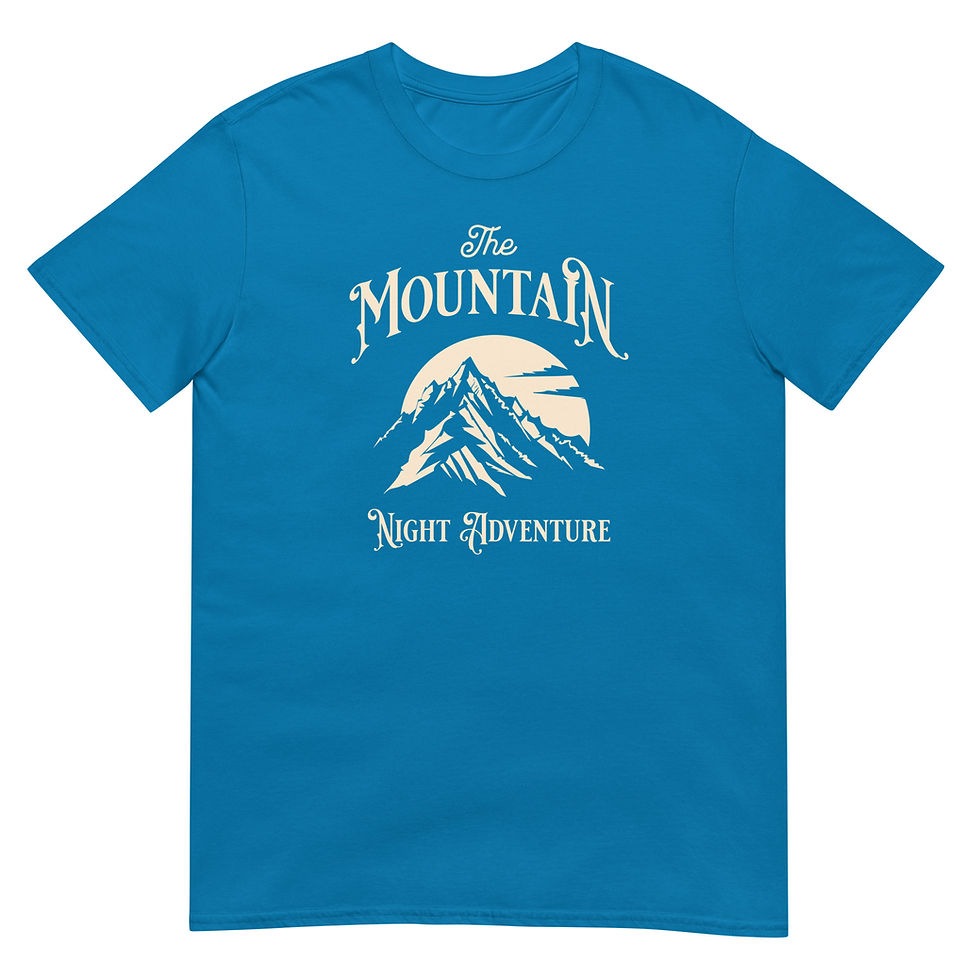 Thumbnail: Purchase online Mountain Night Adventure Nature T-Shirt. Adventure-ready, comfortable, and perfect for any nature enthusiast.