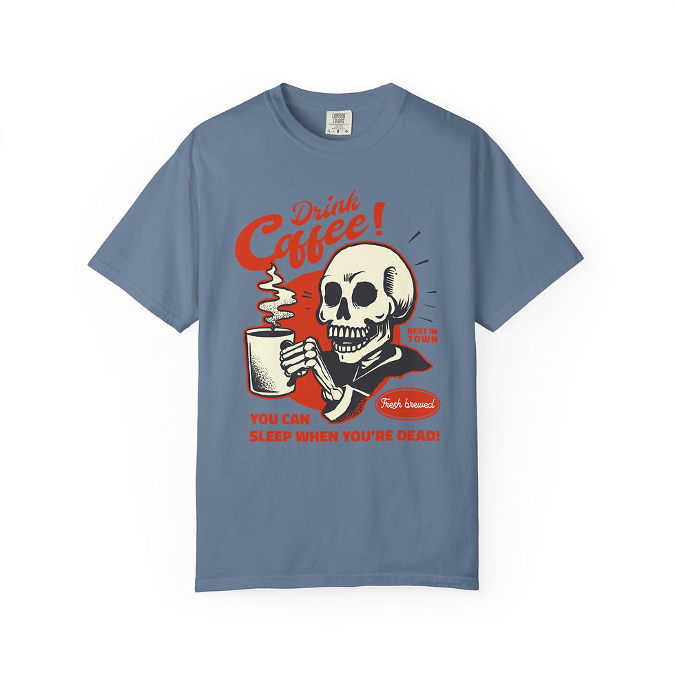 Thumbnail: Vintage Coffee Funny Quote Typography T-Shirt. Shop Vintage Coffee Funny Quote Typography T-Shirt.