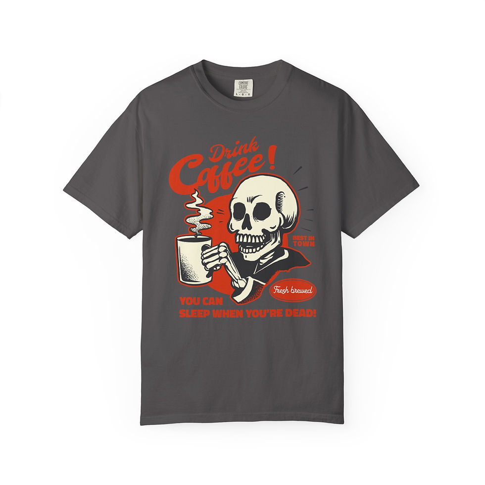 Thumbnail: Vintage Coffee Funny Quote Typography T-Shirt. Shop Vintage Coffee Funny Quote Typography T-Shirt.