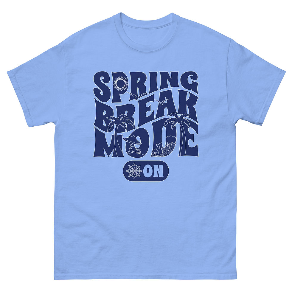 Shop online Spring Break Mode on Beach Vibes Holiday Fun Tee. Perfect for beach parties, vacations, and sunny adventures!