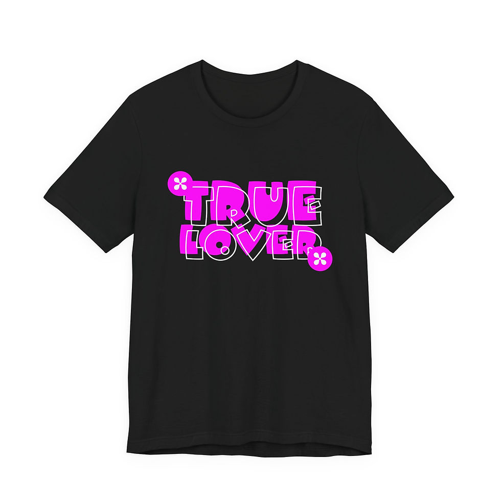 Buy True Lover Streetwear Typography Graphic T-Shirt Casual Wear—where casual comfort meets expressive street style.