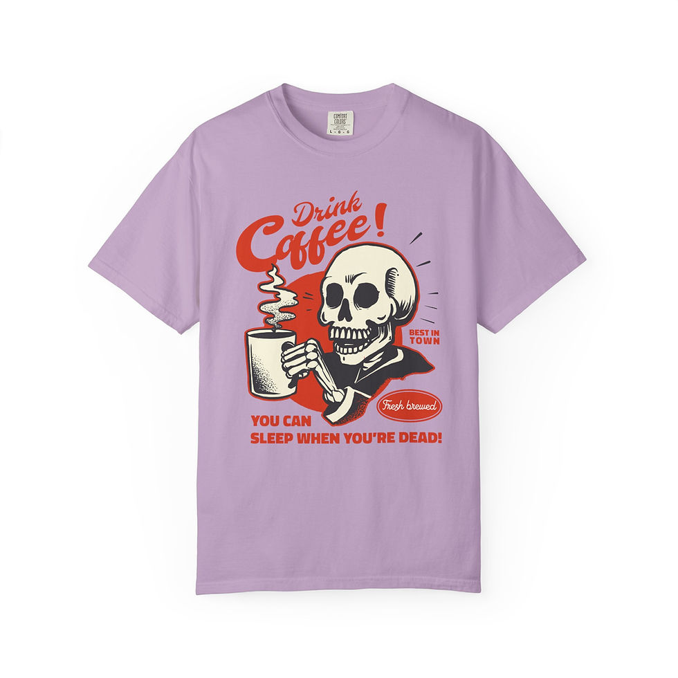 Thumbnail: Vintage Coffee Funny Quote Typography T-Shirt. Shop Vintage Coffee Funny Quote Typography T-Shirt.