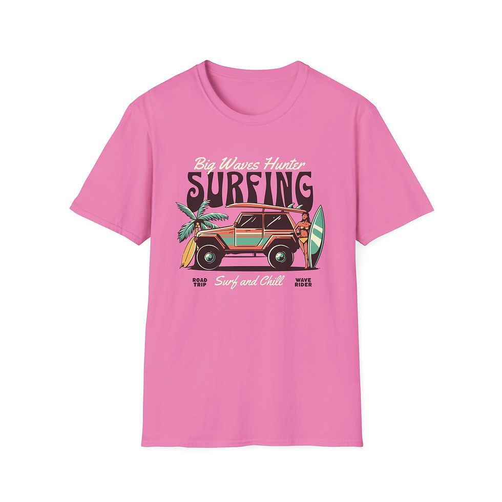Thumbnail: Buy online Vintage Big Waves Hunter Surf Graphic T-Shirt. Classic style meets surf vibes—perfect for every ocean lover!
