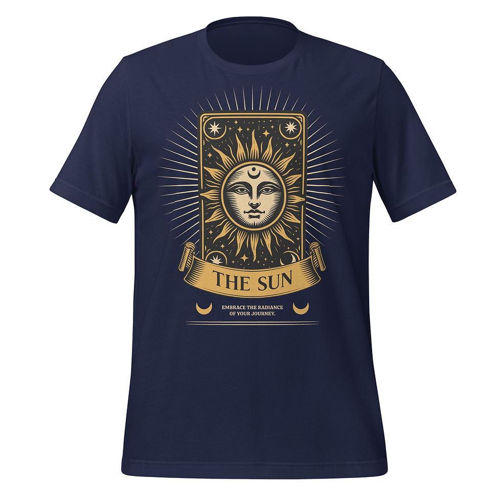 Thumbnail: Buy Sun Vintage Tarot Card Mystic Magic Graphic Tee. Shop this unique blend of vintage vibes and mystical inspiration now!