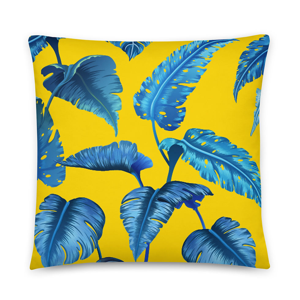 Buy Tropical Leaf Pillow Bright Floral Home Decor Cushion for Sale Online! Purchase yours today!