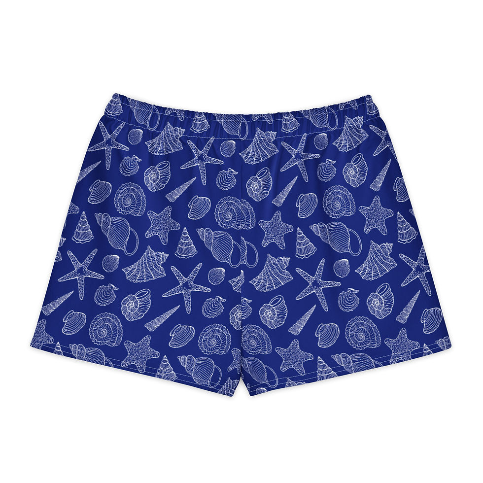 Buy Coastal Ocean Shells Unisex Cotton Shorts—stylish, comfy, and perfect for summer days. Shop now for breathable beachwear!