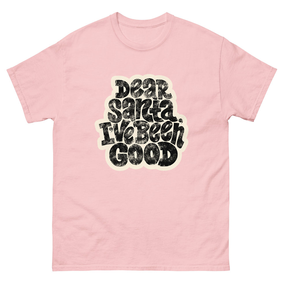 Thumbnail: Buy Dear Santa I Have Been Good Christmas Lettering T-Shirt for Sale Online! Perfect for your holiday wardrobe!
