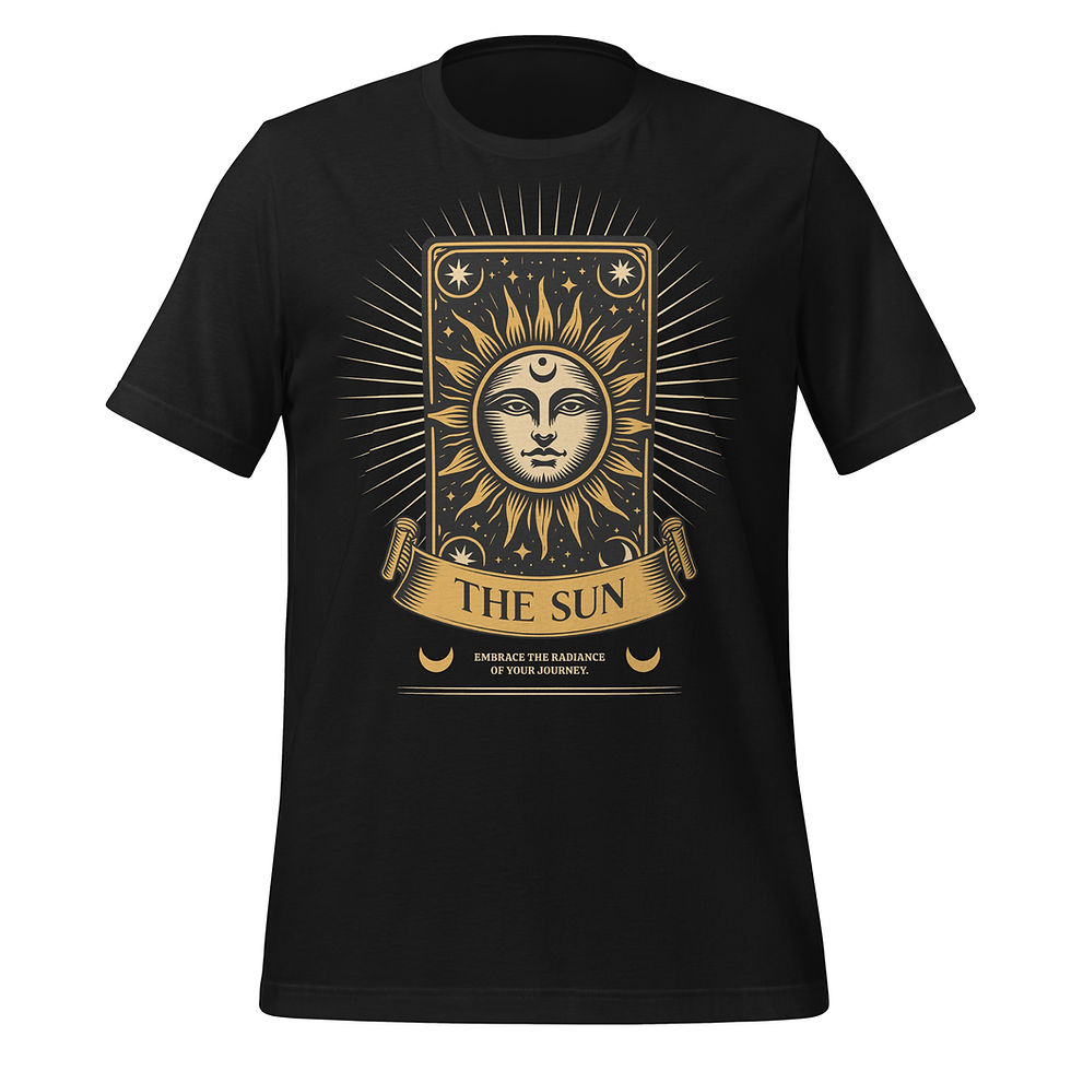 Thumbnail: Buy Sun Vintage Tarot Card Mystic Magic Graphic Tee. Shop this unique blend of vintage vibes and mystical inspiration now!