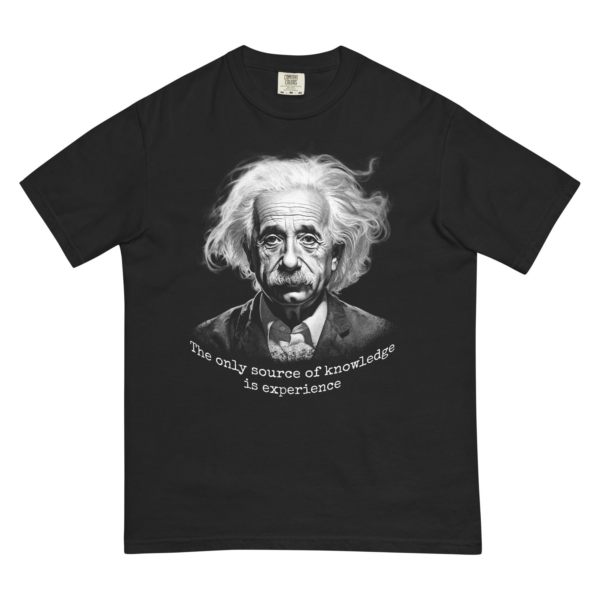 Albert Einstein Science Quote Unisex Garment-Dyed Heavyweight T-Shirt