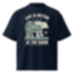 Cabin Life Unisex Organic Oversized High Neck T-Shirt. Sustainable, stylish, and made for every adventure—shop online now!