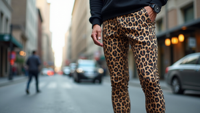 Unleash your wild side in comfortable men's leggings with bold leopard print. Shop for eye-catching, supportive leggings to elevate your wardrobe.