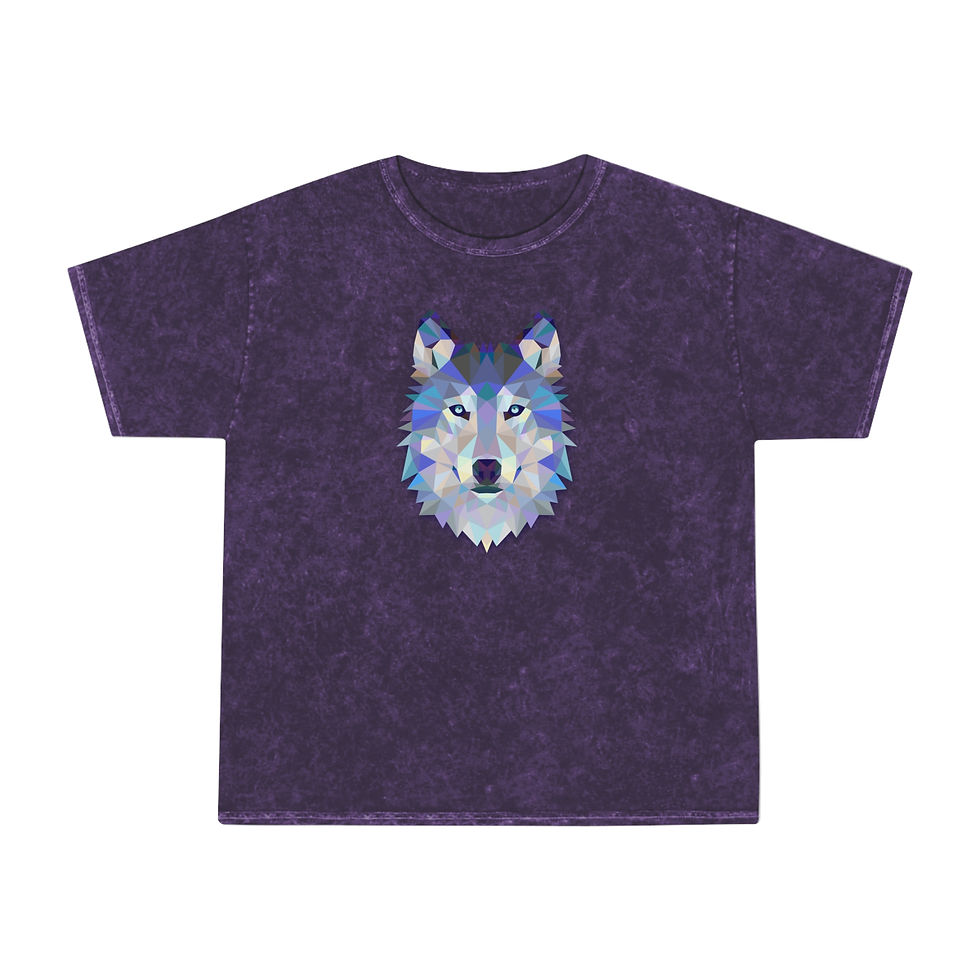 Thumbnail: Buy Colorful Geometric Wolf T-Shirt Online! Bold design, premium comfort, perfect for animal and art lovers. Shop online now!