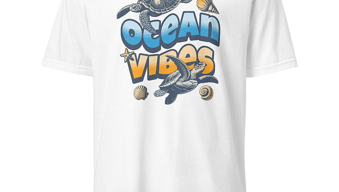 Sea Turtle Ocean Vibes Summer T-Shirt