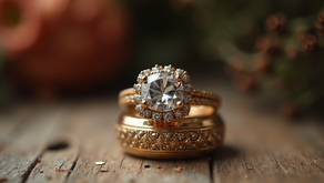 Custom jewelry featuring initials and birthstones