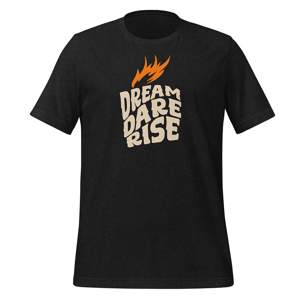 Thumbnail: Buy best Dream Dare Rise Typography Graphic T-Shirt. Bold style and inspiring message—shop now for a unique wardrobe upgrade!
