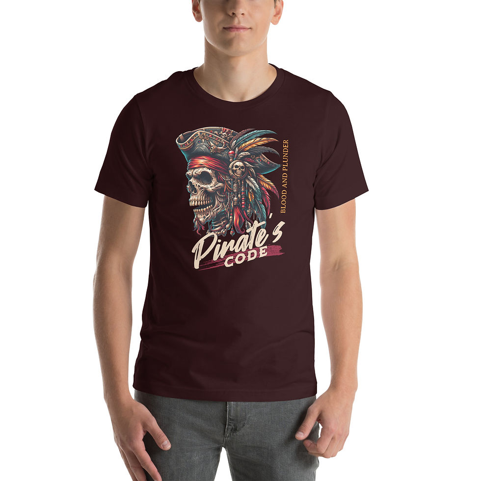 Thumbnail: Stylish Pirate's Code Graphic T-Shirt for Adventure Lovers—a must-have for anyone who loves bold fashion and thrilling tales!
