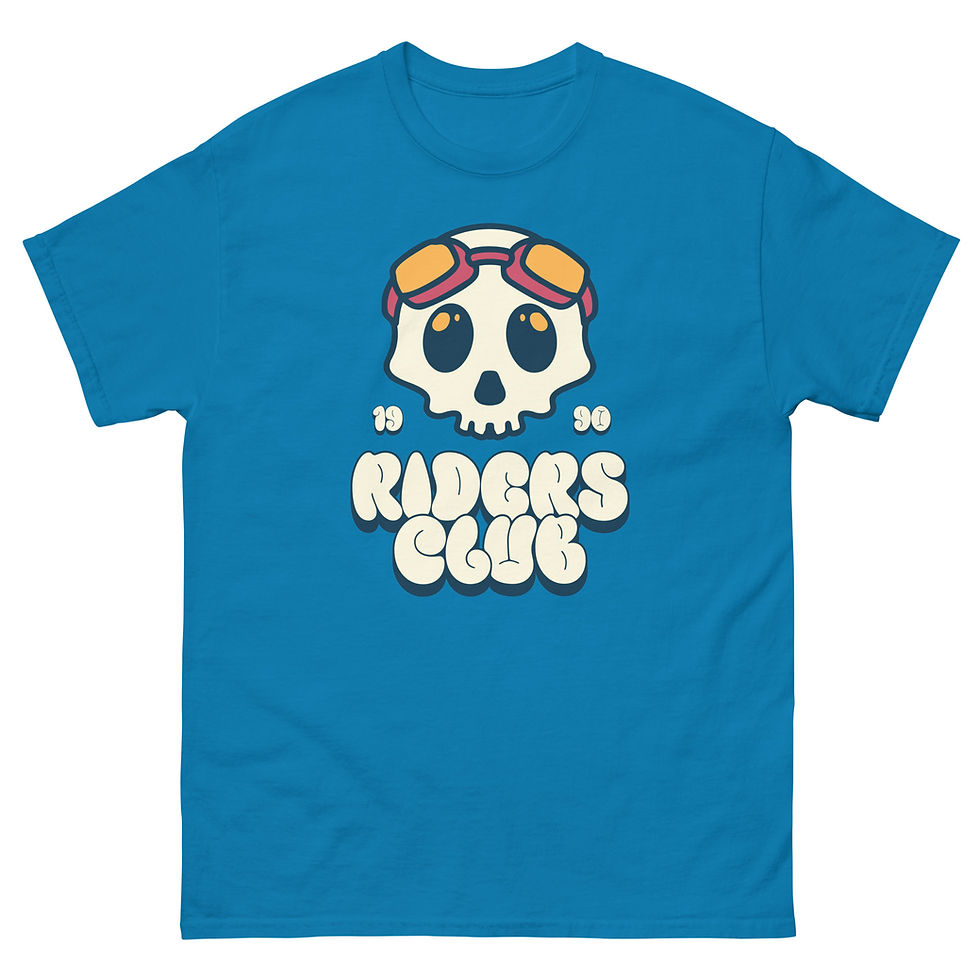 Thumbnail: Riders Club Skull T-Shirt for casual outfits Unique skull design great comfort—ideal for daily wear. Shop this must-have tee.