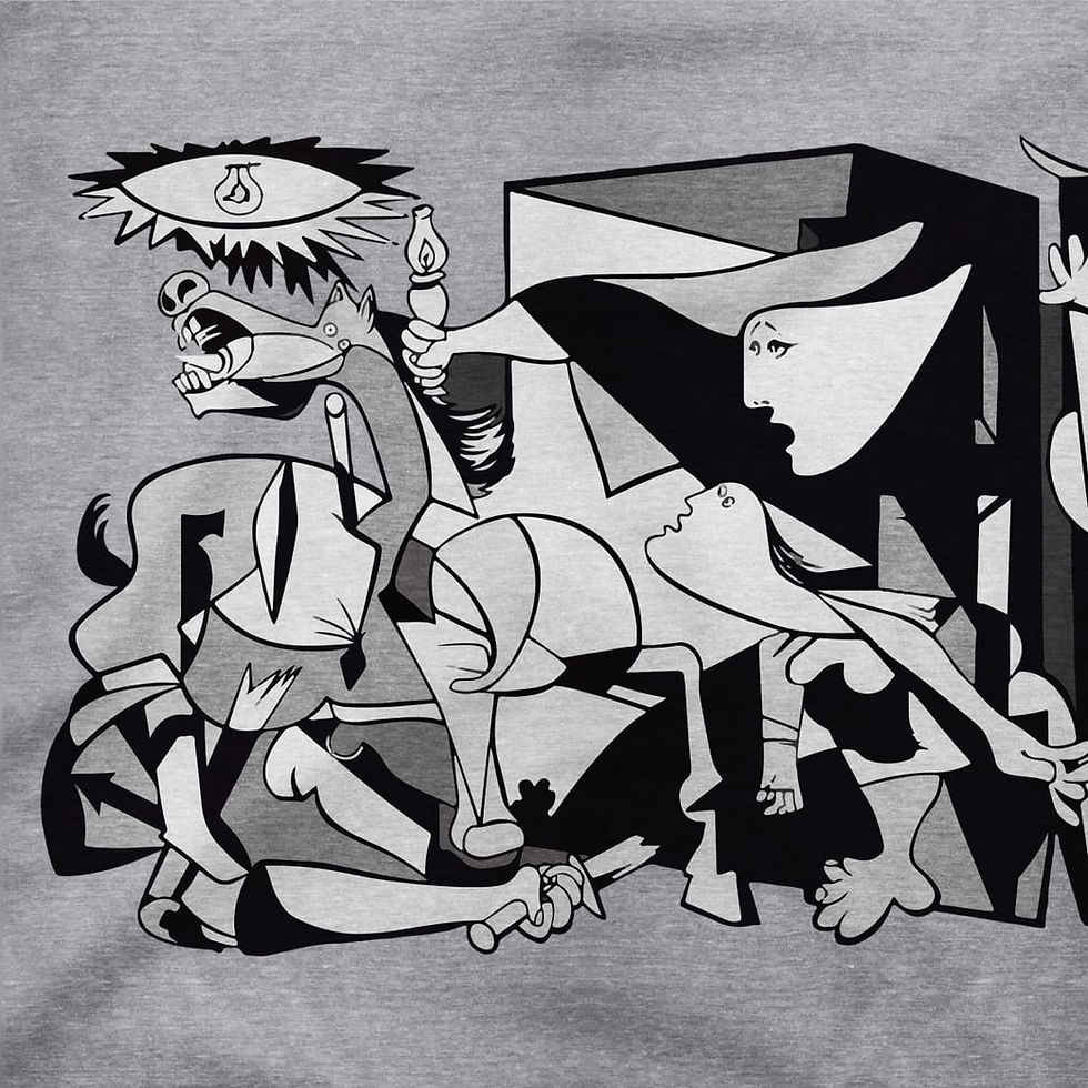 Thumbnail: Buy Pablo Picasso Guernica 1937 Artwork Reproduction T-Shirt for Sale Online! Unique, stylish, and perfect for art lovers.