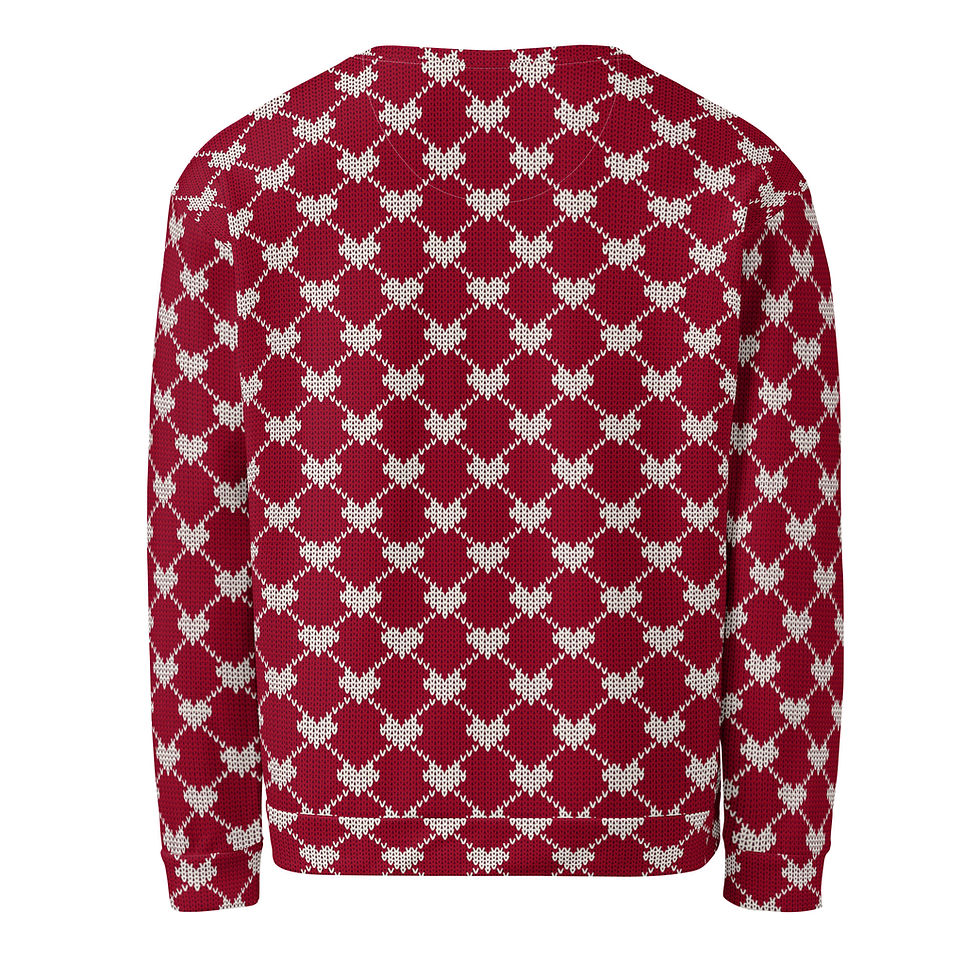 Buy online Cozy Christmas Knitted Pattern Sweatshirt for Holiday Wear. Perfect for festive gatherings and winter comfort!