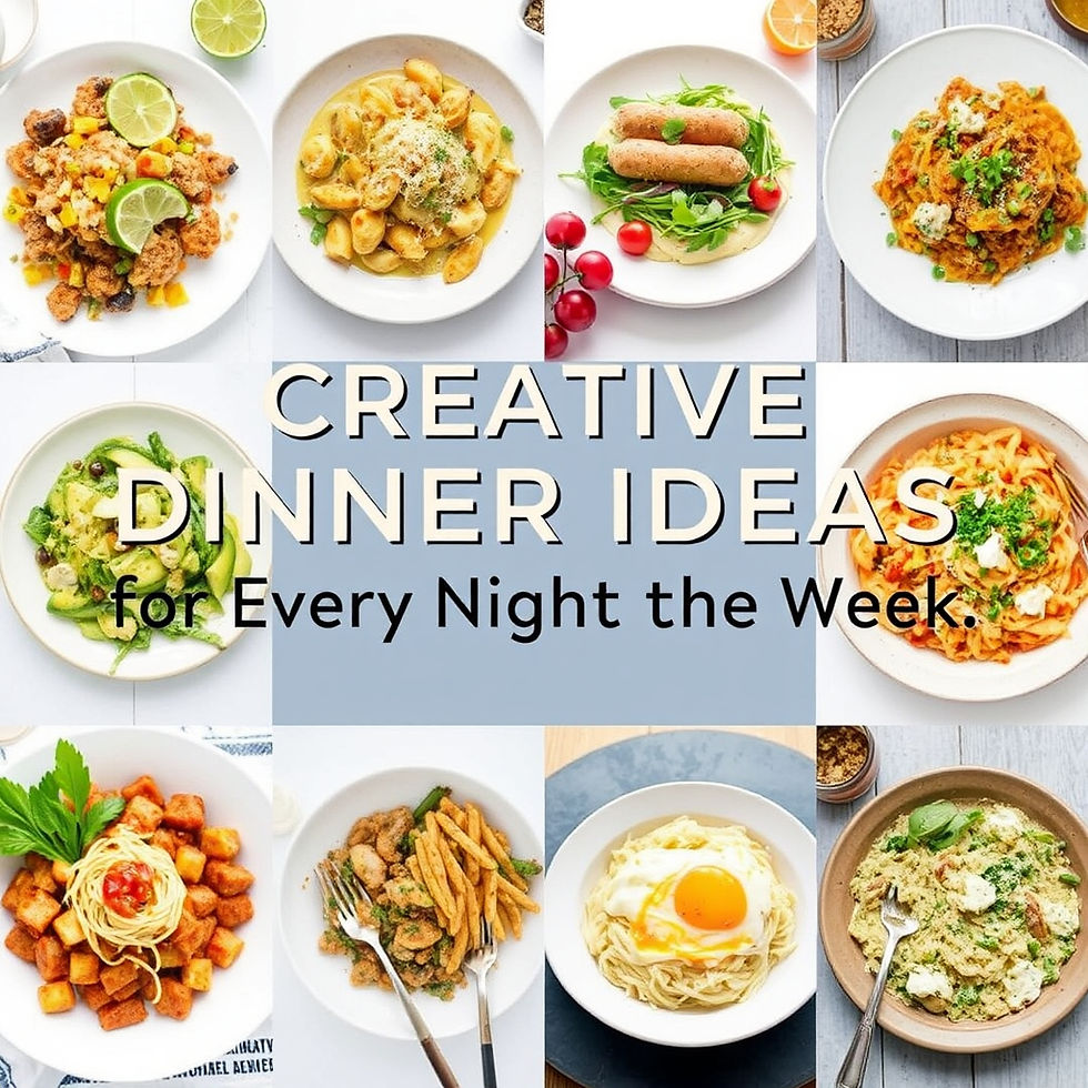 Creative Dinner Ideas for Every Night of the Week