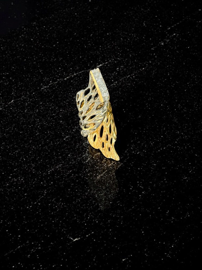 gold and black brass Desert D1038 ring