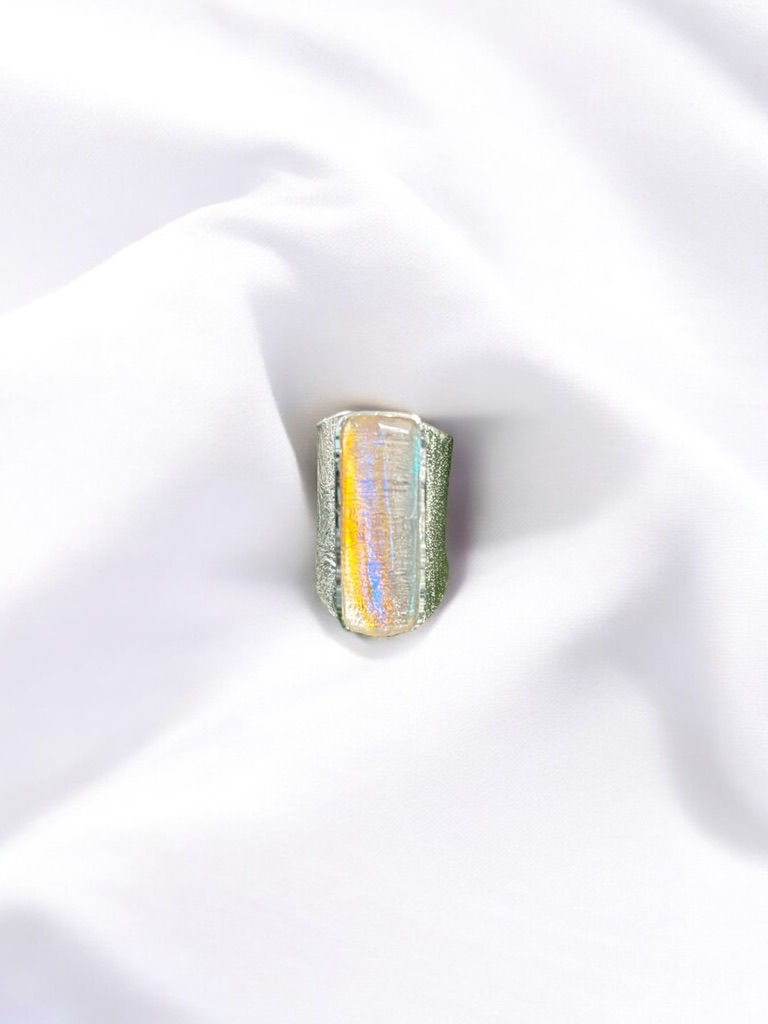 Folds D973 Paral ring handmade 925 silver