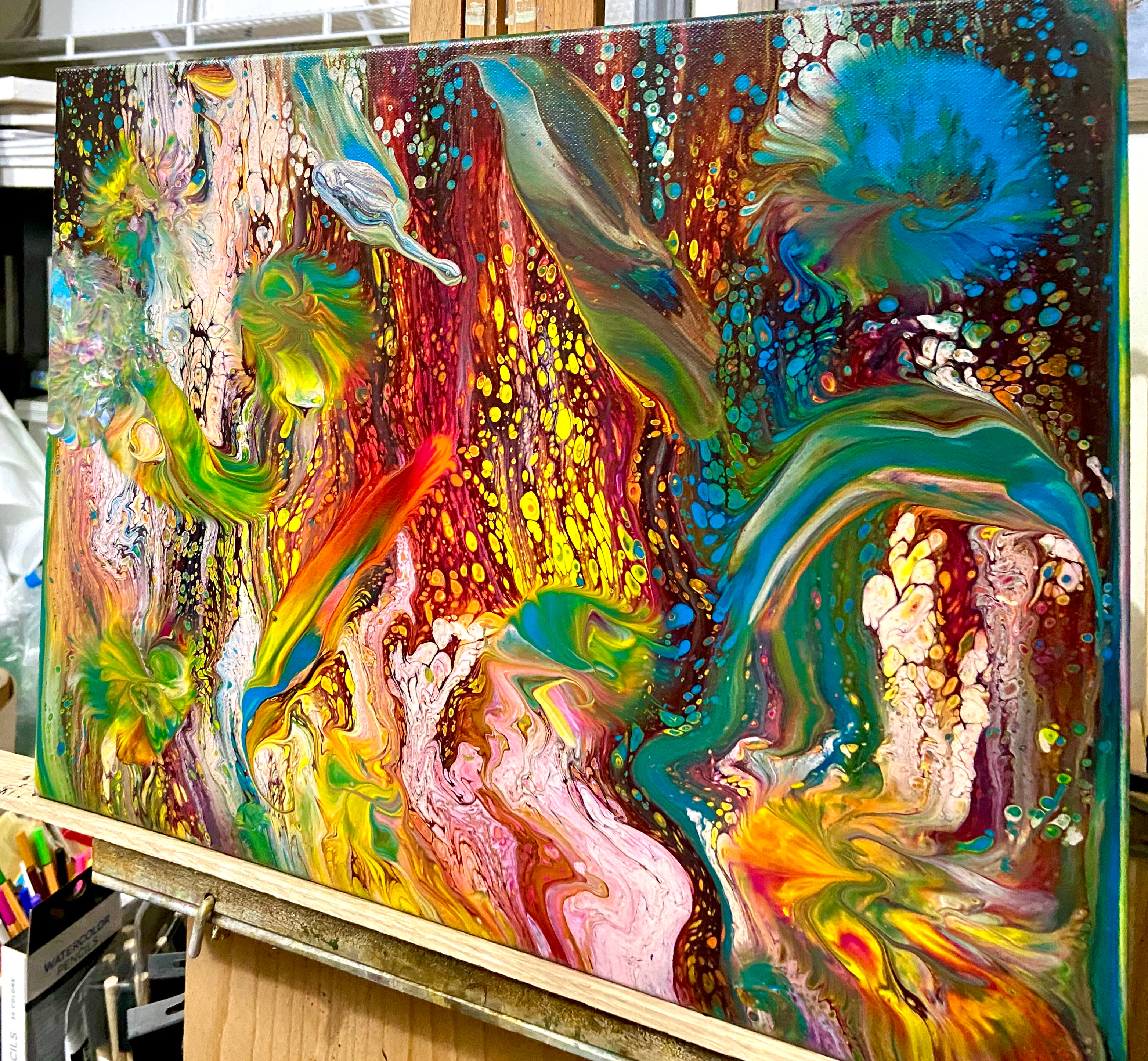 Whimsical Fantasy Splash - 14" x 18" Gallery Canvas