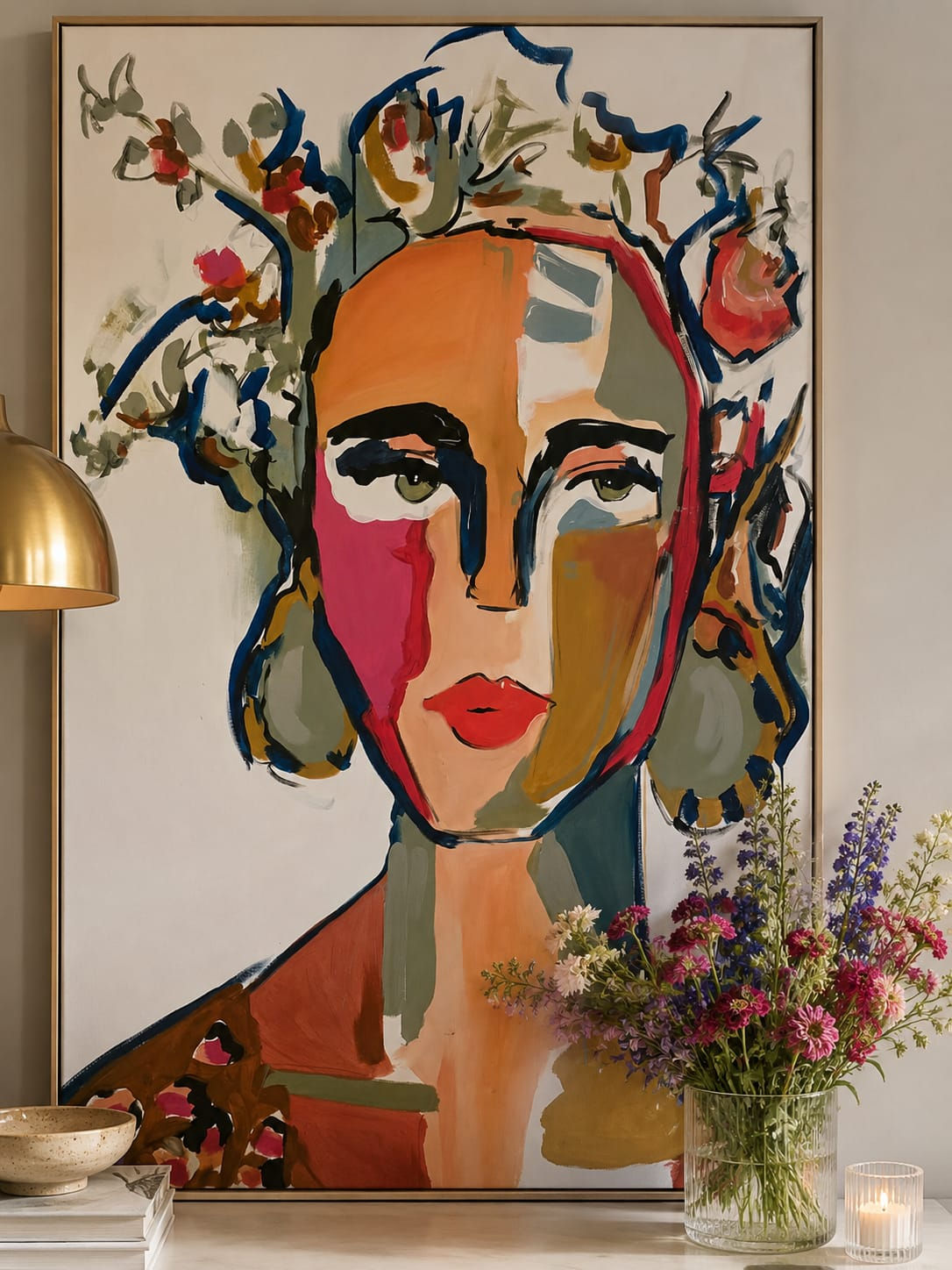 Lady Lips - Large original art !
