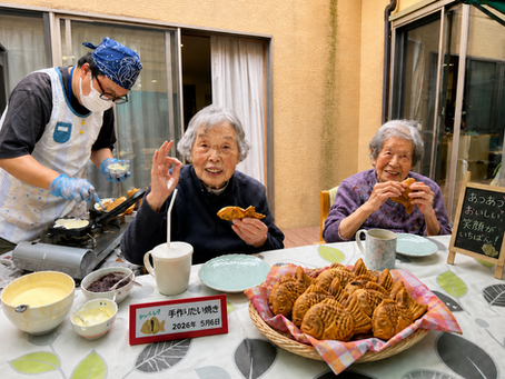 青空レク（ショートステイ）　　　　　　　たい焼きティータイム