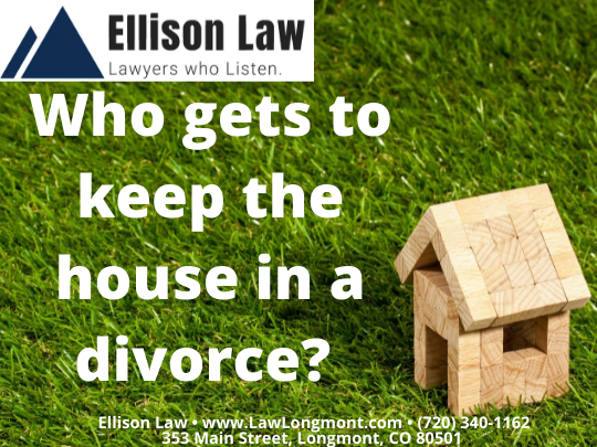 Photo of a house for an article discussing which spouse gets to keep the house in a Colorado divorce