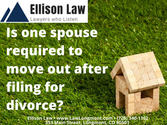 Photo of house for article on if one spouse is required to move out after filing for divorce