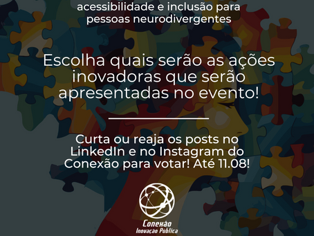 Votação para a escolha das palestras para o evento iNovaMente!