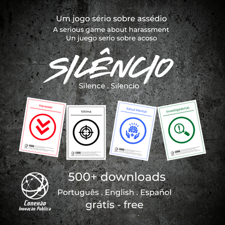 Silêncio, jogo contra o assédio, agora disponível em Português, Inglês e Espanhol.