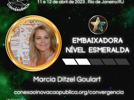 Marcia Ditzel Goulart é Embaixadora nível Esmeralda do evento Convergência! 