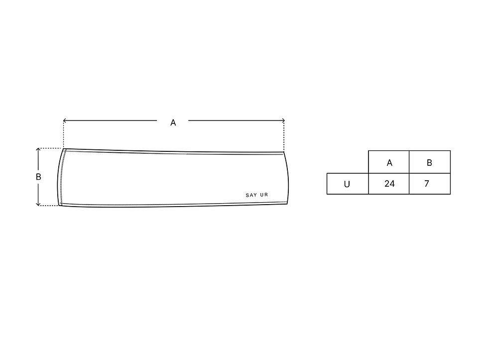 Miniatura: HEADBAND 'SAY UR' BLACK
