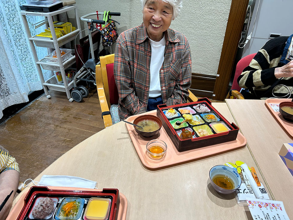 敬老の日御膳　松林ケアセンターの昼食です。