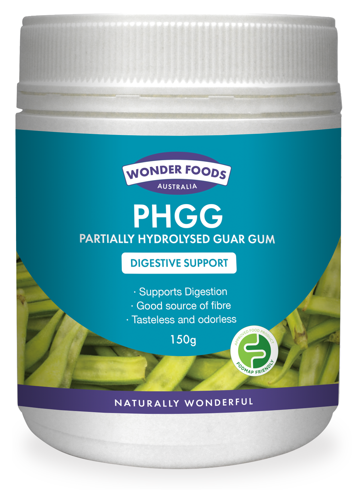 Wonder Foods PHGG Partially Hydrolysed Guar Gum 300g