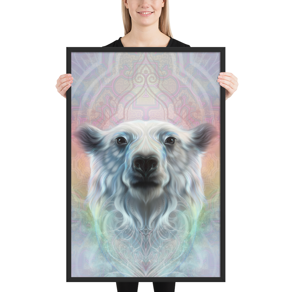 Framed poster