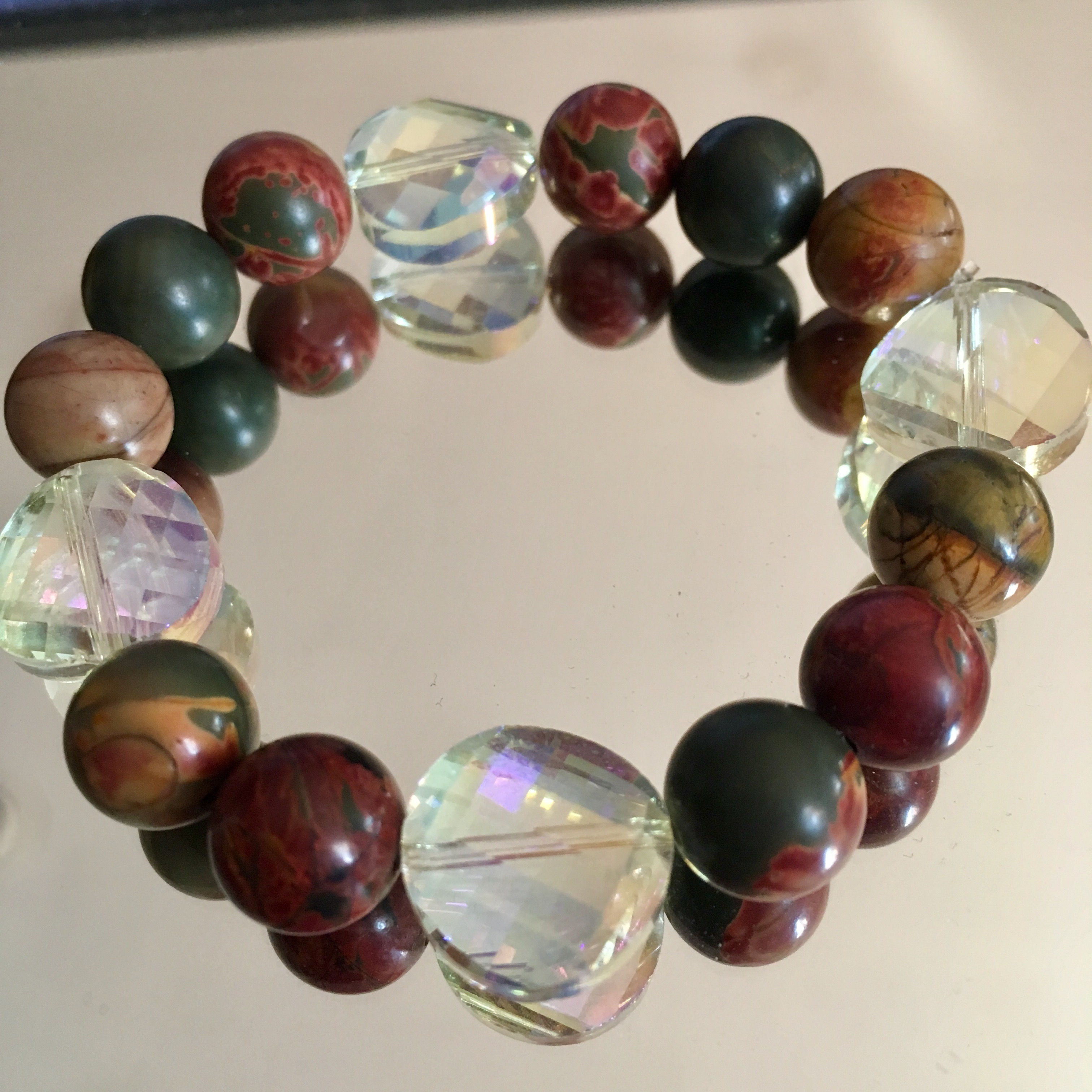 My Relationships Are Renewed Picasso Jasper Bracelet