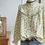 Miniatura: BLUSA FLOR VERDE